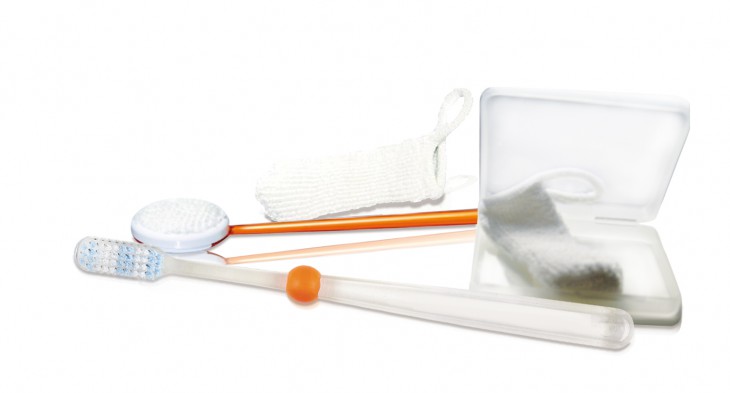 Chitodent Fingerzahnbürste, Zungenreiniger aus Silberionen high tech Funktionsgarn