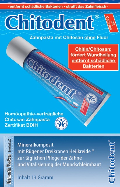 Chitodent bietet Chitosan und Mineralkomposit in Kombination beim Zähneputzen
