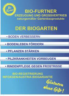 Bio Furtner Bodenverbesserungsmittel, Algen und Gesteinsmehlen, biologischer Dünger, biologischer Pflanzenschutz, biologische Schädlingsbekämpfung.