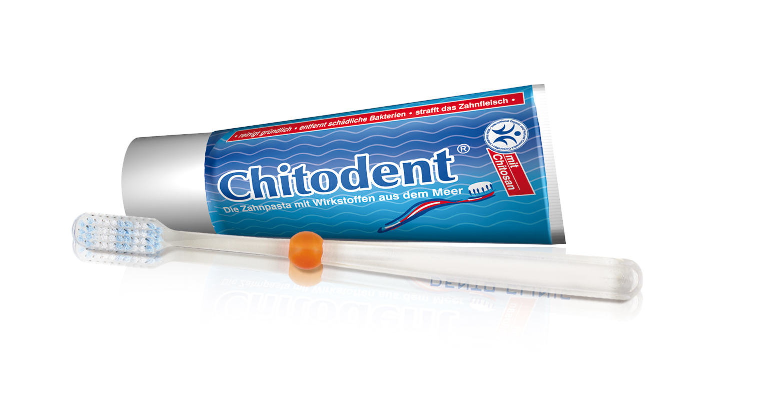Zahnbürste Borsten mit Silberionen gegen Mikroben und Bakterien Chitodenttz Zahnbürste mit Silberionen.